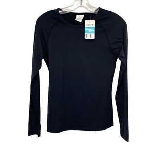 Qualidyne Black Long Sleeve Athletic Top New Medium Running